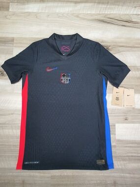 Nike FC Barcelona Dri-FIT ADV 24/25 Away Stadium Jersey FN9063-010 Kids Sz L New